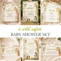 Wild Safari Baby Shower Collection 