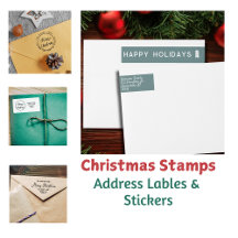Christmas Stamps | Address Labels | Stickers