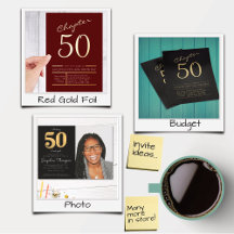 T4 Studio 50th Birthday Invitations