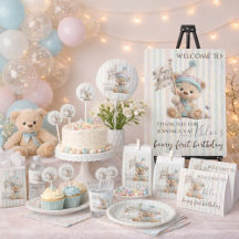 Whimsical Teddy Bear Birthday Party Collection 