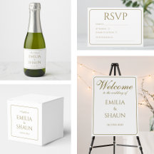 Elegant White and Gold Wedding