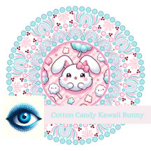 Cotton Candy Kawaii Bunny Personalized Gifts