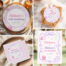 Sleepover Slumber Party Cute Girl Birthday 