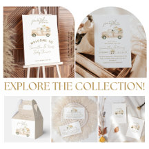 Pumpkin Minimalist Simple Modern Fall Baby Shower