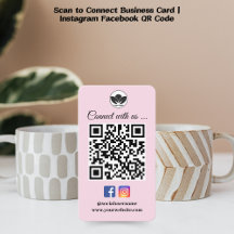 Scan to Connect Business Card   Instagram Facebook