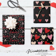 Cute and Modern Valentine's Day Wrapping Paper