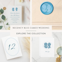 Classic Regency Blue Cameo Wedding