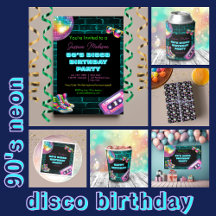 90s Neon Disco Birthday
