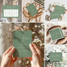 Oh Babies shower script modern minimal collection