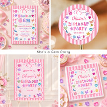 Whimsical Gemstone Jewel Birthday 