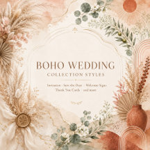 Boho Wedding Collection Styles