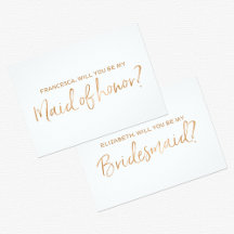 Stylish Gold Rose Will you be my...