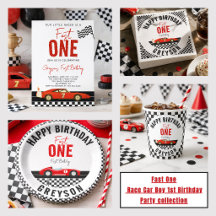 Vintage Race Car 1st Birthday Party (Fast One)