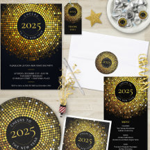 Shimmering Circle Lights New Year's Eve Party