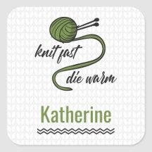 Olive Green Knit Fast, Die Warm