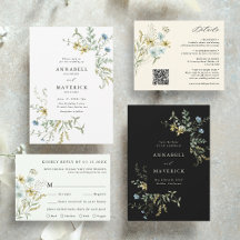 Delicate Wildflower Modern Boho Wedding