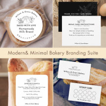 Modern Small Bakery Branding Suite