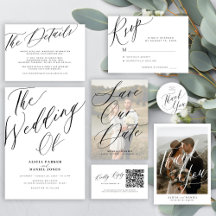 Elegant calligraphy script wedding collection