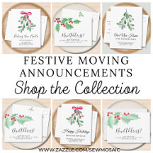 Festive Moving Announcements
