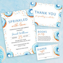 Blue Donut Baby Sprinkle Collection for a Boy