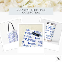 Coastal Blue Fish Bachelorette Collection