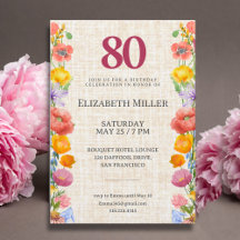Floral 80th Birthday – Elegant Garden Suite