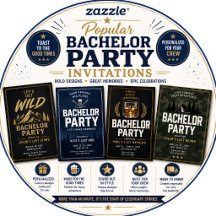 Popular Bachelor Party Invitations