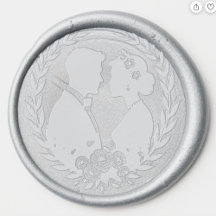 Bride Groom Wedding Bride and Groom Silhouette Wax