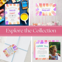 Rainbow Birthday Big Brush Paint Party Supplies