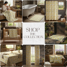 Yellow Wildflower Pattern Home Decor