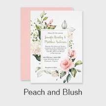 Peach and Blush Roses and Peonies 