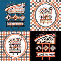 Retro Vintage Halloween Sign – Trick or Treat