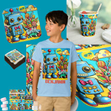 Vintage Robot no.2 Birthday Boy Party