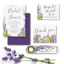 Lemons and Lavender Bridal Shower Collection