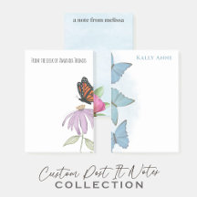 Whimsical Cute Fun Custom Post It Notes 