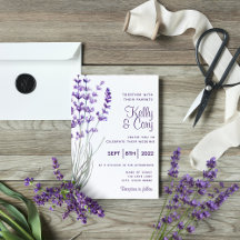 Lavender Watercolor Wedding Collection