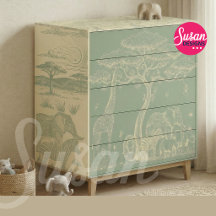 Safari Toile Decoupage Paper – Wild Adventure Baby