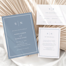 Dusty Blue | Minimal and Chic Wedding