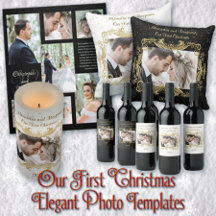 Our First Christmas Elegant Photo Template