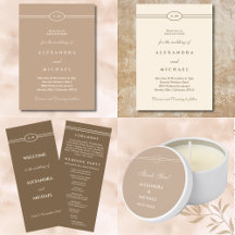 ELEGANT CREAM AND TAUPE WEDDING