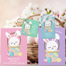 Cute Custom Easter Bunny Childrens Gifts