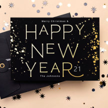 Modern Elegant Text New Year 2025