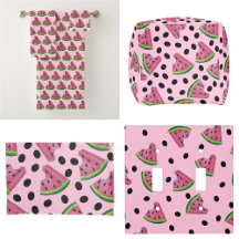 Pink Watermelon Bed and Bath Collection