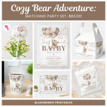 Cozy Bear Adventure: Matching Party Set