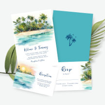 Paradise Island Tropical Beach Wedding Collection