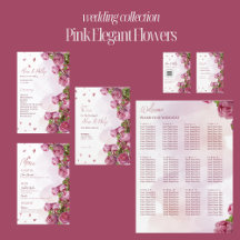 Pink Elegant Flowers Wedding