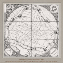 Historische Landkarten v. Wien