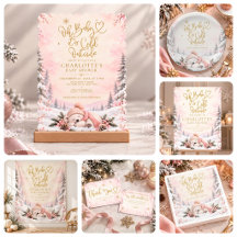 Winter Winter Baby Shower Pink Baby Shower