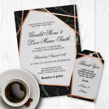 Black Marble & Rose Gold Collection