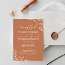 Scroll Wedding Rehearsal Dinner Invitations